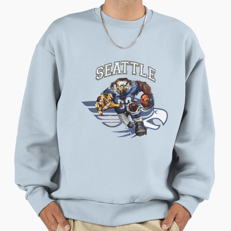 Seattle Football Sweatshirt - Minimalist Print Unisex - T-Shirt, Sweatshirt, Hoodie