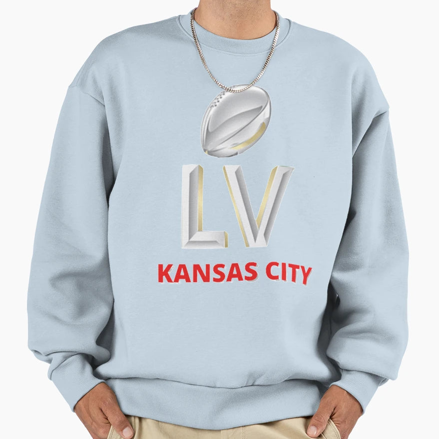 Super Bowl Lv Kansas City Sweatshirt - Fun Novelty Design for Adults - T-Shirt, Sweatshirt, Hoodie