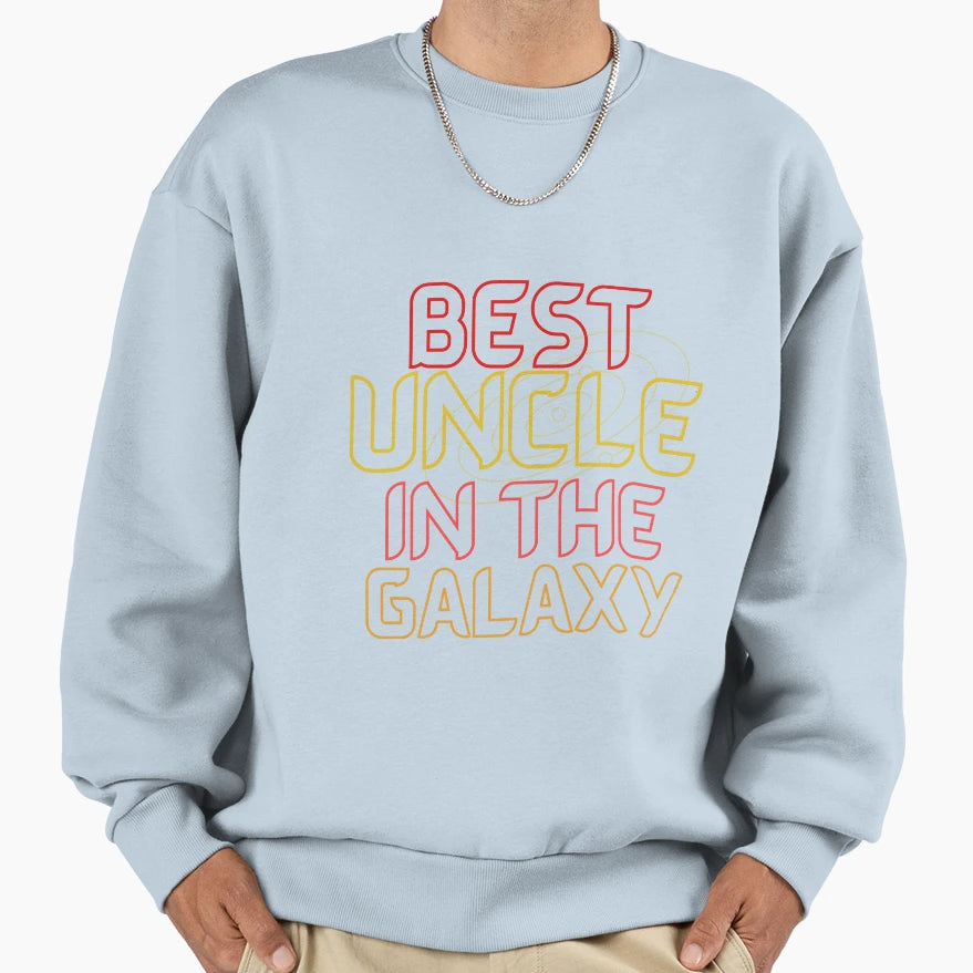 Best Uncle Galaxy Sweatshirt - Aesthetic Graphic for Adults - T-Shirt, Sweatshirt, Hoodie