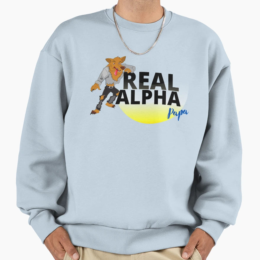 Real Alpha Papa Sweatshirt - Aesthetic Graphic for Adults - T-Shirt, Sweatshirt, Hoodie