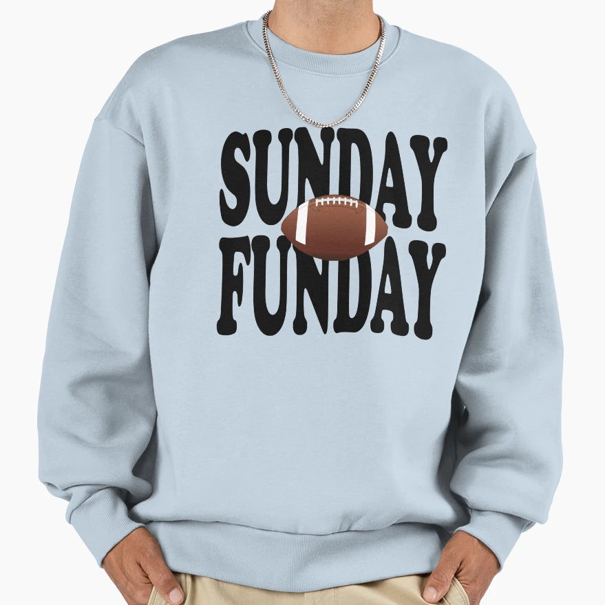 Sunday Funday Football Sport Short T-Shirt - Fun Novelty Design Unisex - T-Shirt, Sweatshirt, Hoodie