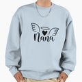 Nana Angel Wings And Heart Sweatshirt - Graphic Print for Adults - T-Shirt, Sweatshirt, Hoodie