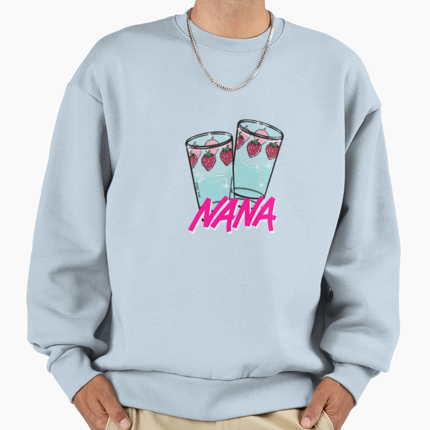 Nana Strawberry Glasses Sweatshirt - Casual Everyday Wear Unisex - T-Shirt, Sweatshirt, Hoodie