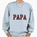 Papa Plaid Bold Fathers Day Sweatshirt - Casual Everyday Wear Men Women - T-Shirt, Sweatshirt, Hoodie