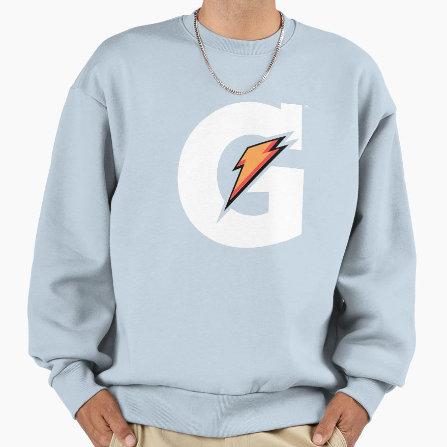 White G Lighting Gatorades Drinks Sweatshirt - Graphic Print Unisex - T-Shirt, Sweatshirt, Hoodie