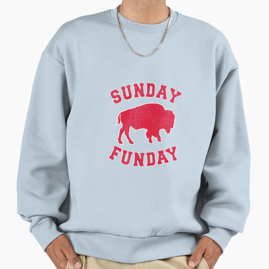 Sunday Funday 716 Buffalo New Sweatshirt - Casual Everyday Wear Men Women - T-Shirt, Sweatshirt, Hoodie