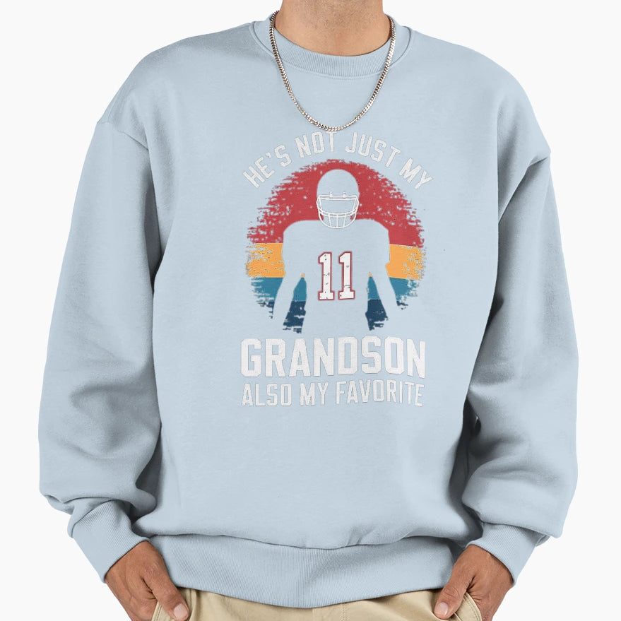 Grandparent Love Hes Not Just My Sweatshirt - Trendy Graphic Men Women - T-Shirt, Sweatshirt, Hoodie