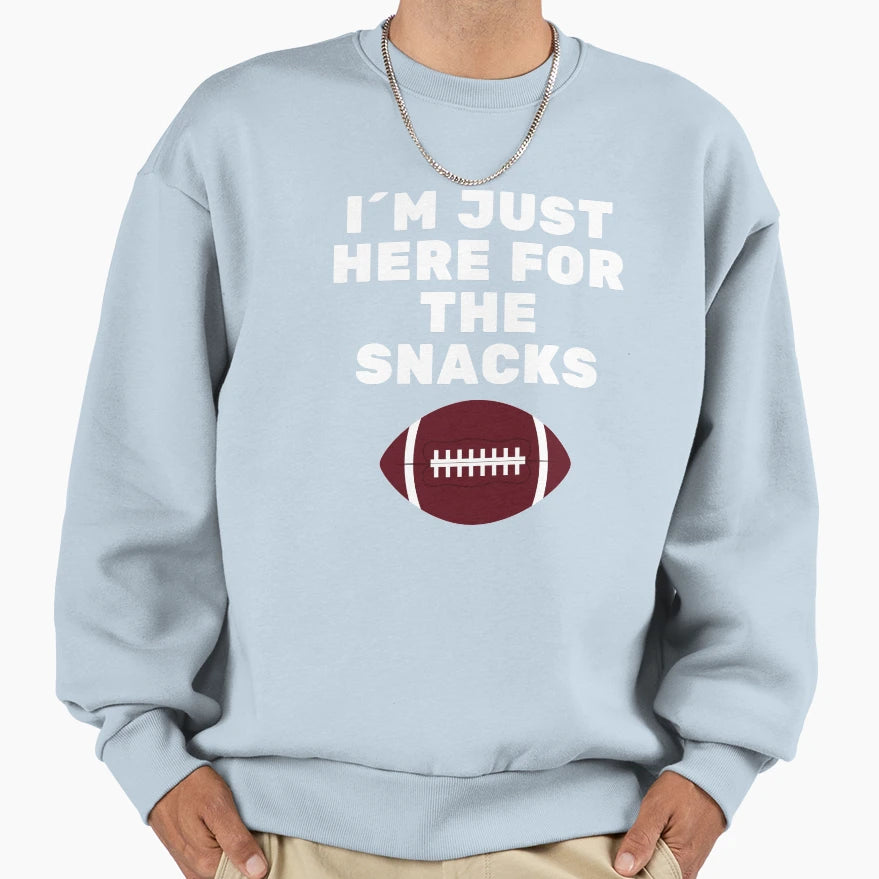 I M Just Here Snacks Sweatshirt - Custom Art Print for Adults - T-Shirt, Sweatshirt, Hoodie