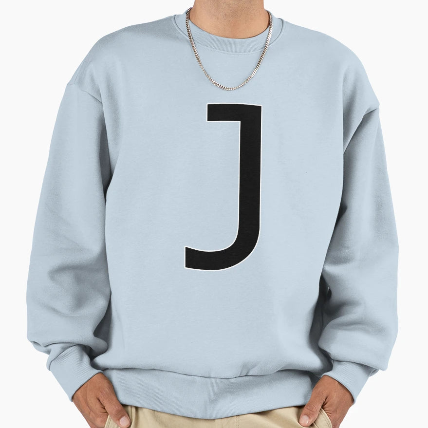 J Alphabet Sweatshirt - Fun Novelty Design Men Women - T-Shirt, Sweatshirt, Hoodie