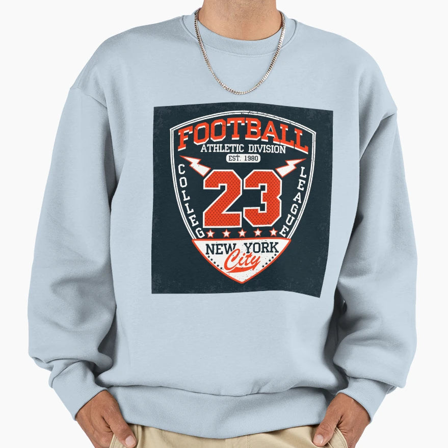 New York Football Sweatshirt - Aesthetic Graphic Men Women - T-Shirt, Sweatshirt, Hoodie
