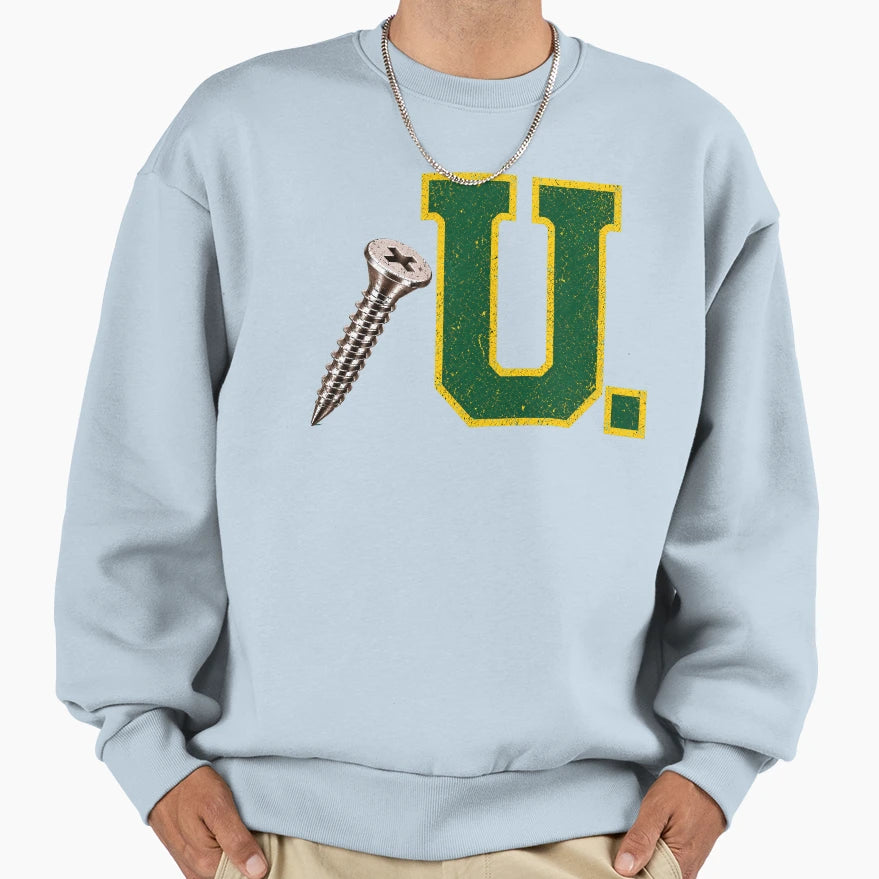 Screw U Collection Electric Green Sweatshirt - Novelty Apparel Unisex - T-Shirt, Sweatshirt, Hoodie