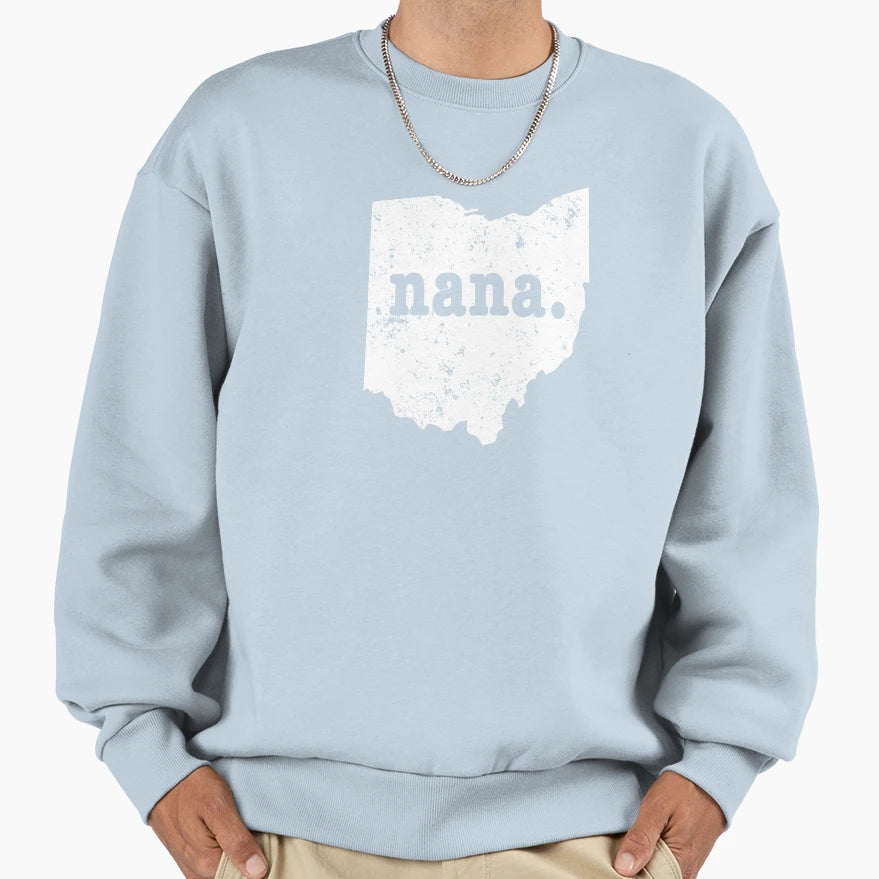 Best Nana Ohio Grandma Sweatshirt - Trendy Graphic for Adults - T-Shirt, Sweatshirt, Hoodie