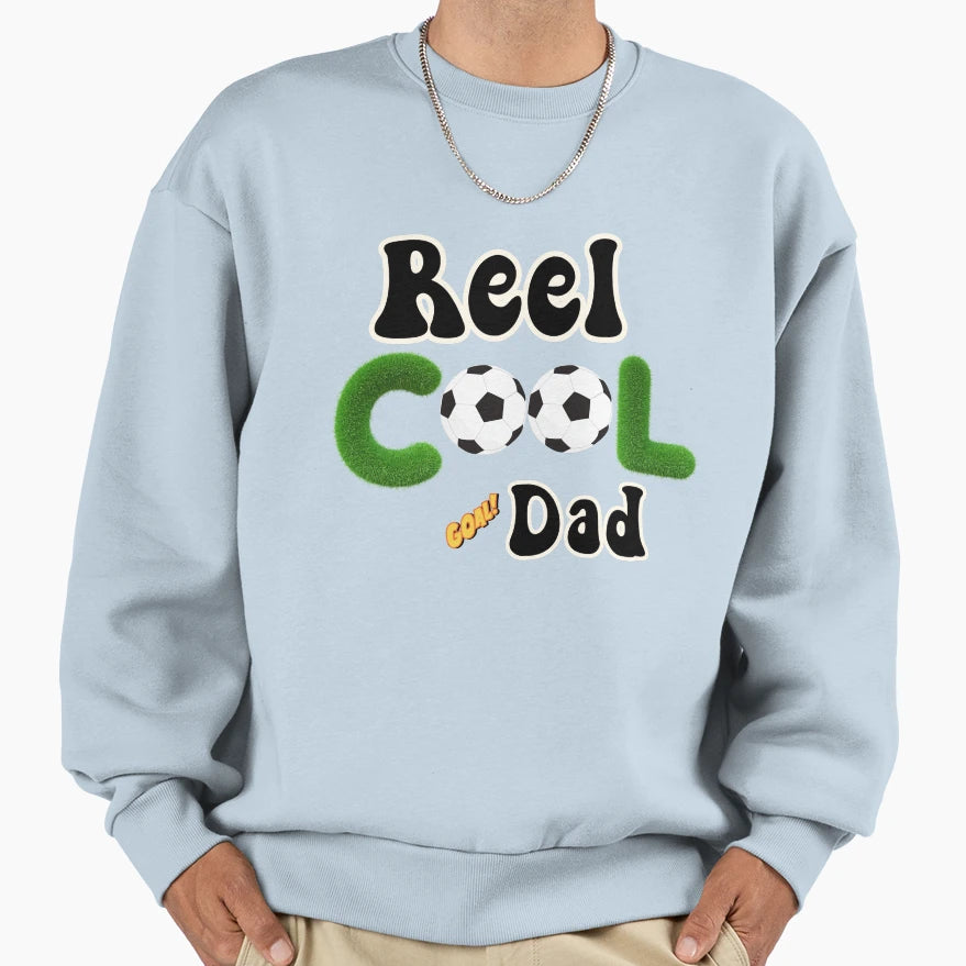 Fathers Day Football Soccer Dad Any Sweatshirt - Minimalist Print Unisex - T-Shirt, Sweatshirt, Hoodie
