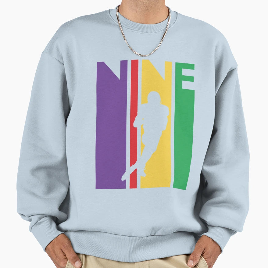 9Th Birthday Gift Nine Colorful Sweatshirt - Streetwear Style Men Women - T-Shirt, Sweatshirt, Hoodie