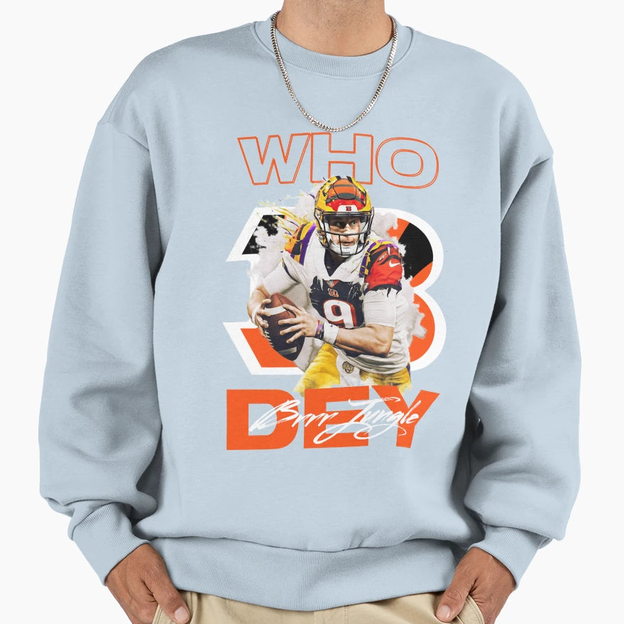 Who Dey Smokin JB Joe Shiesty Jackpot Sweatshirt - Trendy Graphic Unisex - T-Shirt, Sweatshirt, Hoodie