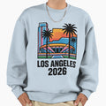 Los Angeles 2026 Palm Tree Sunset V8 T-Shirt - Aesthetic Graphic for Adults - T-Shirt, Sweatshirt, Hoodie