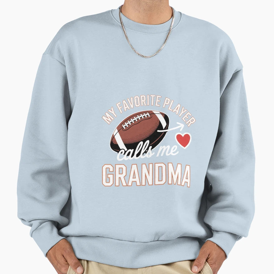 My Favorite Football Player Calls Me Sweatshirt - Custom Art Print Unisex - T-Shirt, Sweatshirt, Hoodie