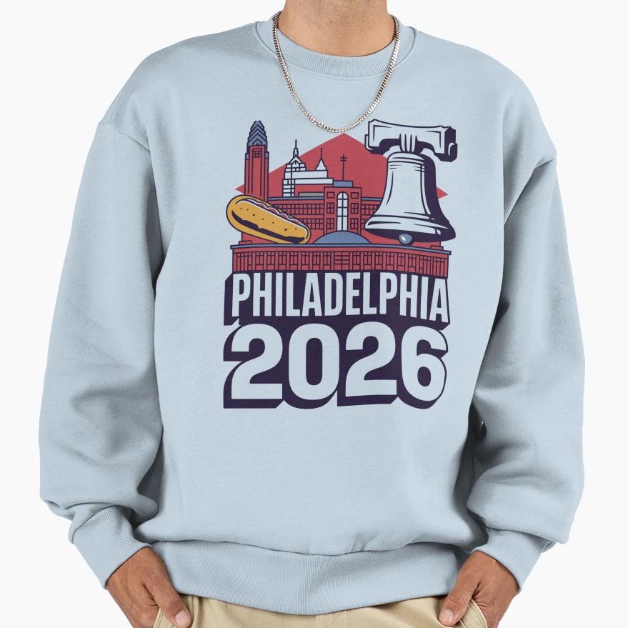 Philadelphia 2026 Liberty Bell T-Shirt - Casual Everyday Wear for Adults - T-Shirt, Sweatshirt, Hoodie