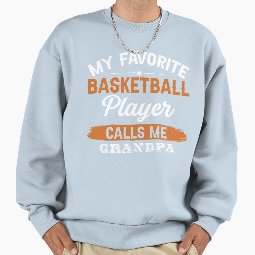 Grandpa Basketball Gift Sweatshirt - Minimalist Print for Adults - T-Shirt, Sweatshirt, Hoodie