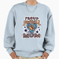 Proud Football Mom Heart And Sweatshirt - Novelty Apparel for Adults - T-Shirt, Sweatshirt, Hoodie