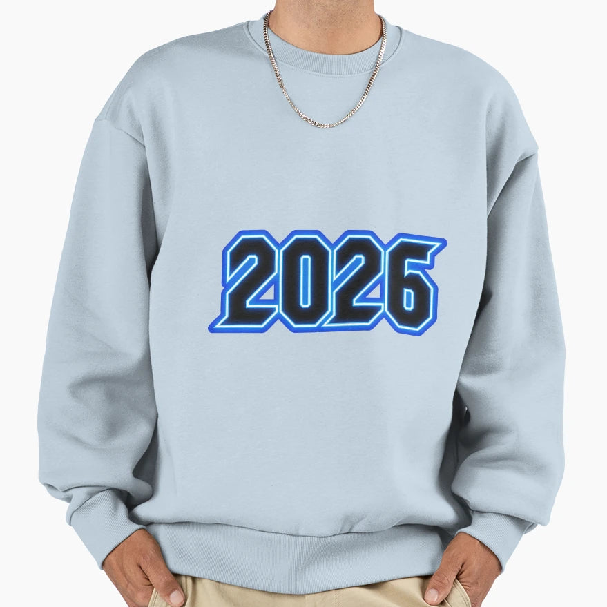 New Year 2026 Sweatshirt - Minimalist Print Men Women - T-Shirt, Sweatshirt, Hoodie