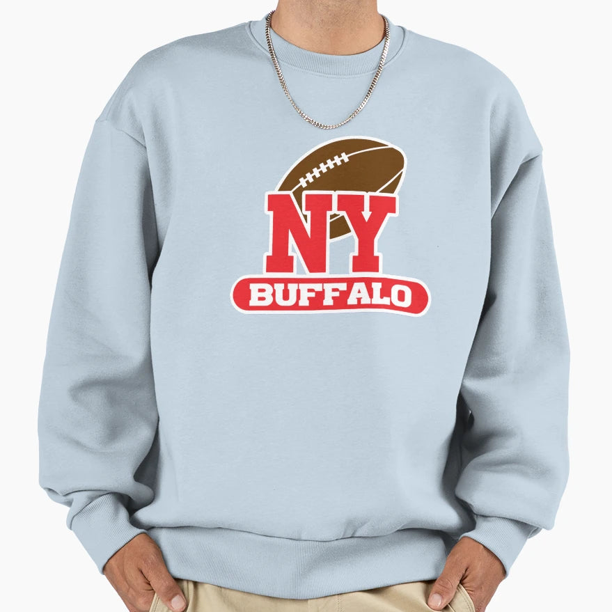 Buffalo Football Sweatshirt - Minimalist Print Men Women - T-Shirt, Sweatshirt, Hoodie