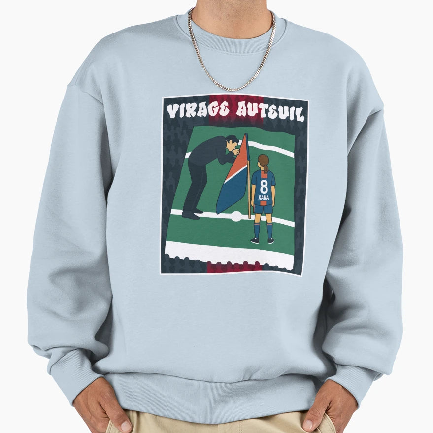 Virage Auteuil Banner Honor Luis Sweatshirt - Unique Graphic for Adults - T-Shirt, Sweatshirt, Hoodie