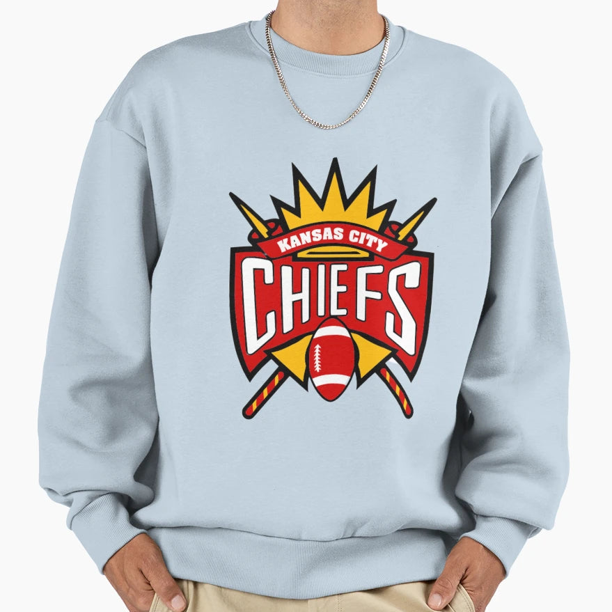 Chiefs Logo Sweatshirt - Aesthetic Graphic for Adults - T-Shirt, Sweatshirt, Hoodie