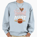 Football Aunt Sweatshirt - Minimalist Print Men Women - T-Shirt, Sweatshirt, Hoodie