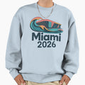 Miami 2026 Ocean Wave Football V14 T-Shirt - Streetwear Style Unisex - T-Shirt, Sweatshirt, Hoodie