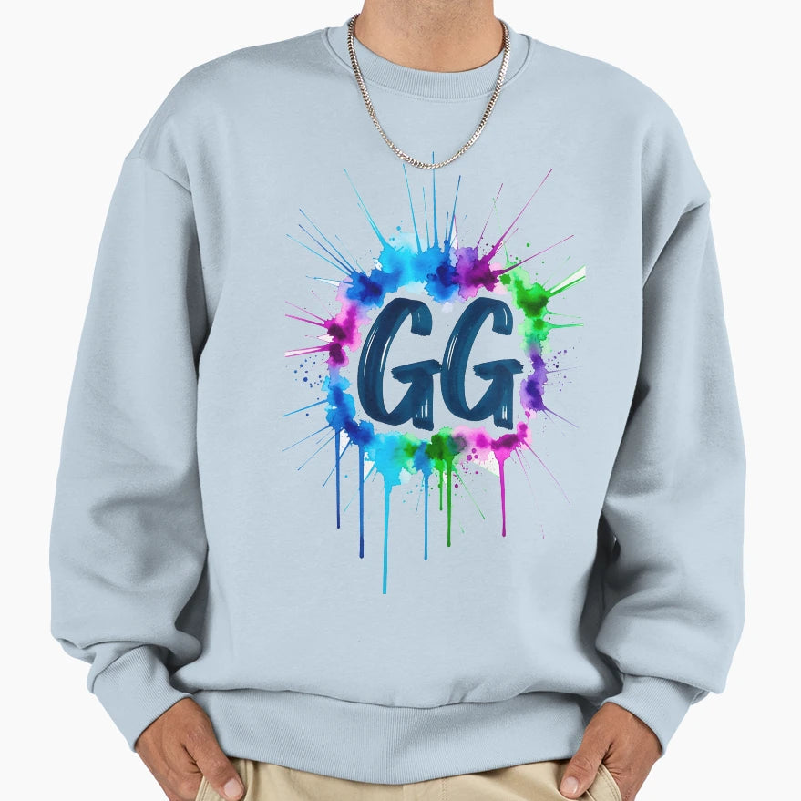 Gg Minimal Gamer Ink Art Sweatshirt - Custom Art Print for Adults - T-Shirt, Sweatshirt, Hoodie