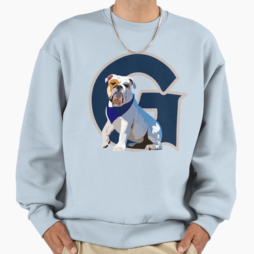Georgetown Bulldog Sweatshirt - Novelty Apparel Unisex - T-Shirt, Sweatshirt, Hoodie