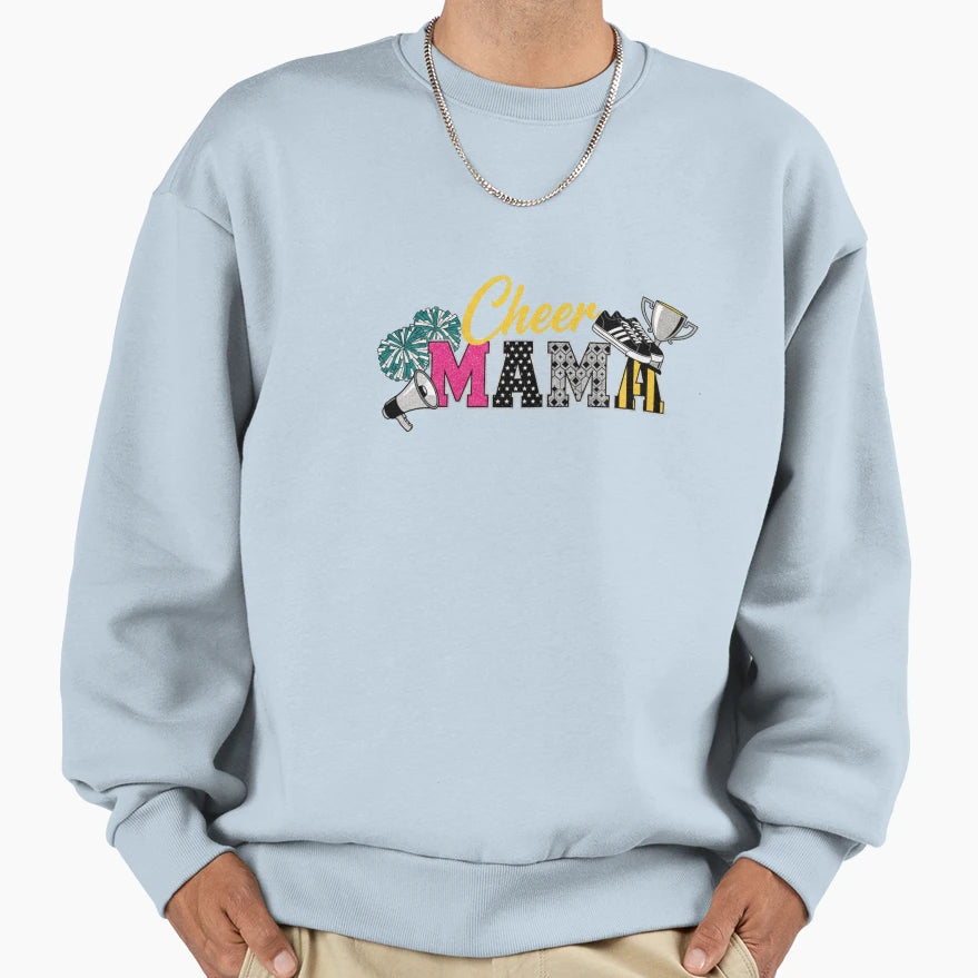 Cheerleader Mama Sweatshirt - Fun Novelty Design for Adults - T-Shirt, Sweatshirt, Hoodie