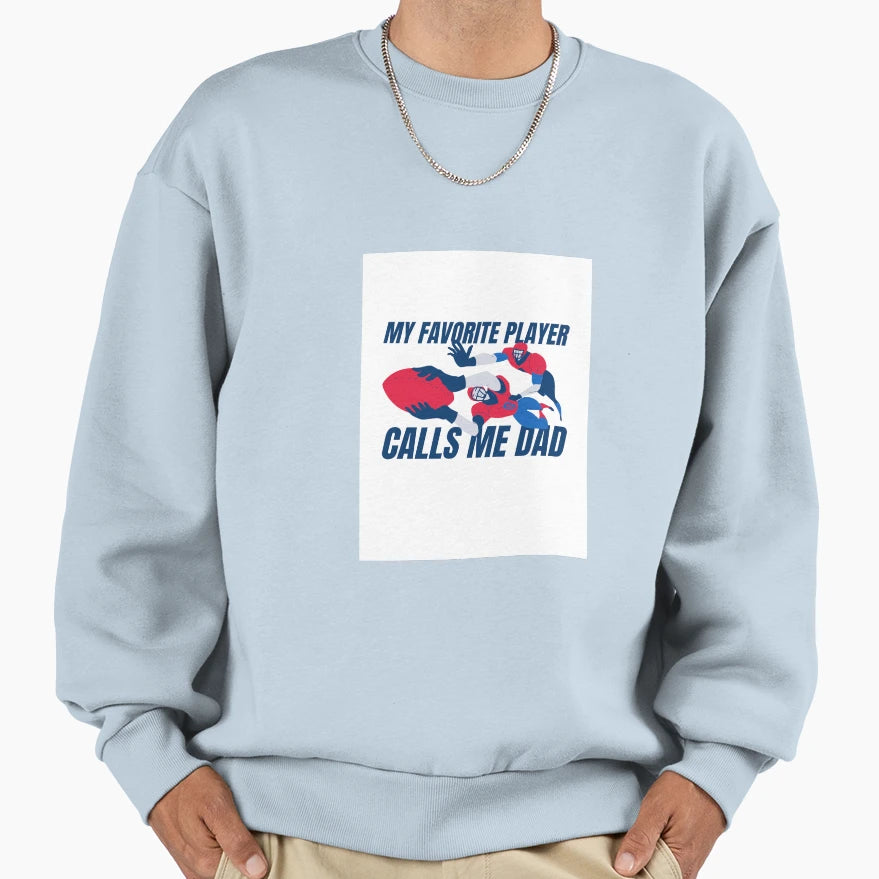 My Favorite Player Sweatshirt - Trendy Graphic for Adults - T-Shirt, Sweatshirt, Hoodie