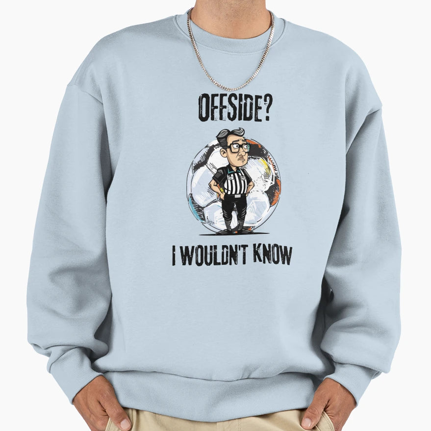 Soccer Funny Referee Cartoon T-Shirt - Casual Everyday Wear Men Women - T-Shirt, Sweatshirt, Hoodie