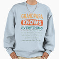 Grandpapa Knows Everything Grandpapa T-Shirt - Minimalist Print Men Women - T-Shirt, Sweatshirt, Hoodie