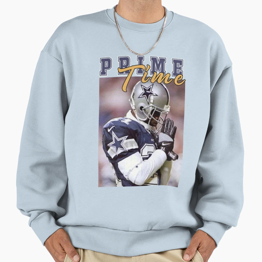 Prime Time Dallas Cowboys Dallas Sweatshirt - Trendy Graphic for Adults - T-Shirt, Sweatshirt, Hoodie