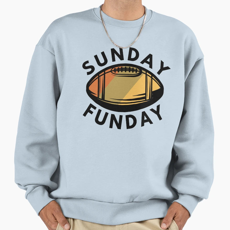 Sunday Funday Football Sweatshirt - Custom Art Print for Adults - T-Shirt, Sweatshirt, Hoodie