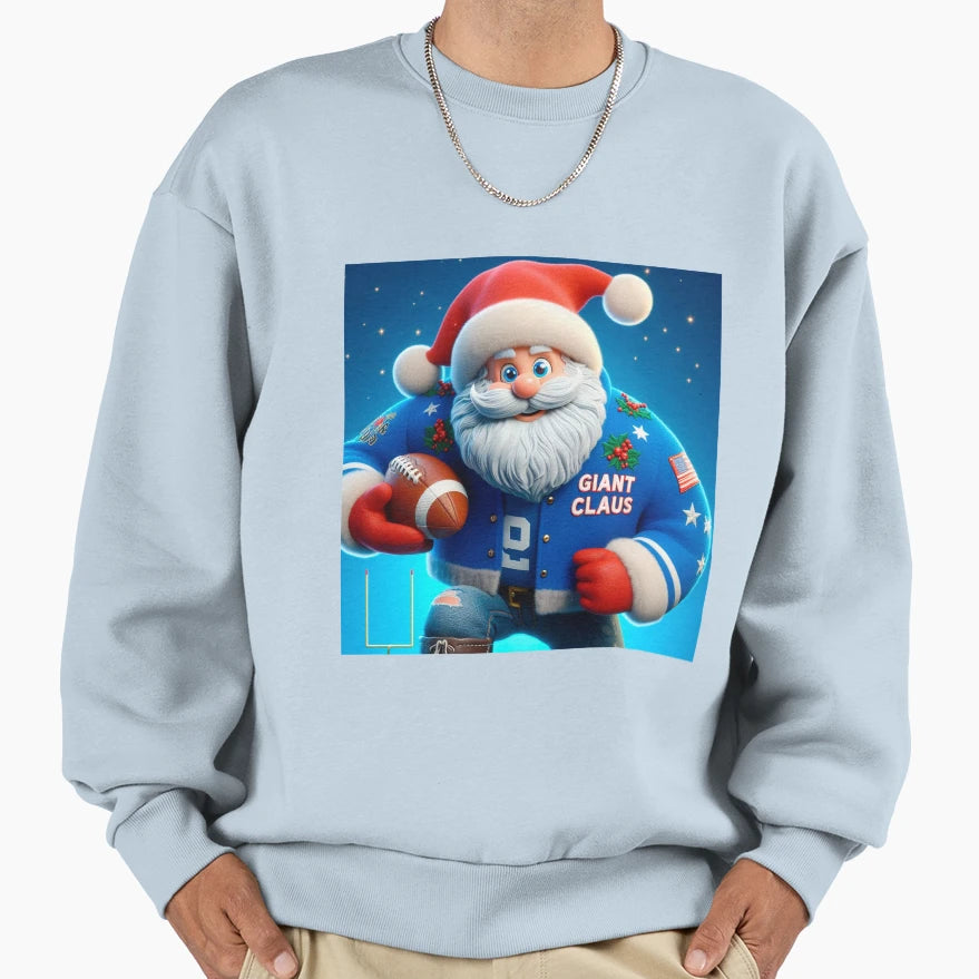 Santa Claus New York Giants Sweatshirt - Custom Art Print Men Women - T-Shirt, Sweatshirt, Hoodie