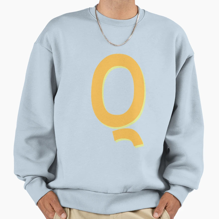 Letter Q Alphabet Q Sweatshirt - Novelty Apparel Unisex - T-Shirt, Sweatshirt, Hoodie