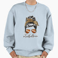 Football Mom Life Messy Bun Sport Sweatshirt - Novelty Apparel Men Women - T-Shirt, Sweatshirt, Hoodie