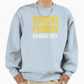 Sunday Funday Kansas City Sweatshirt - Streetwear Style for Adults - T-Shirt, Sweatshirt, Hoodie