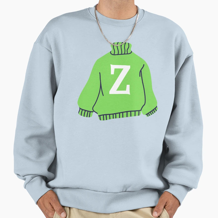 Letter Sweatshirt - Aesthetic Graphic Men Women - T-Shirt, Sweatshirt, Hoodie
