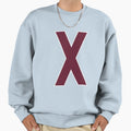 Letter X Bold Collegiate Font Varsity Sweatshirt - Novelty Apparel Unisex - T-Shirt, Sweatshirt, Hoodie