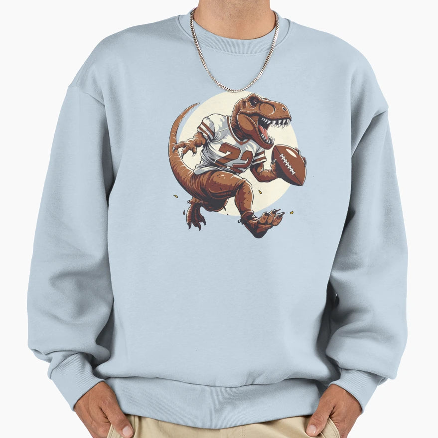 Tyrannosaurus American Football Sweatshirt - Minimalist Print for Adults - T-Shirt, Sweatshirt, Hoodie