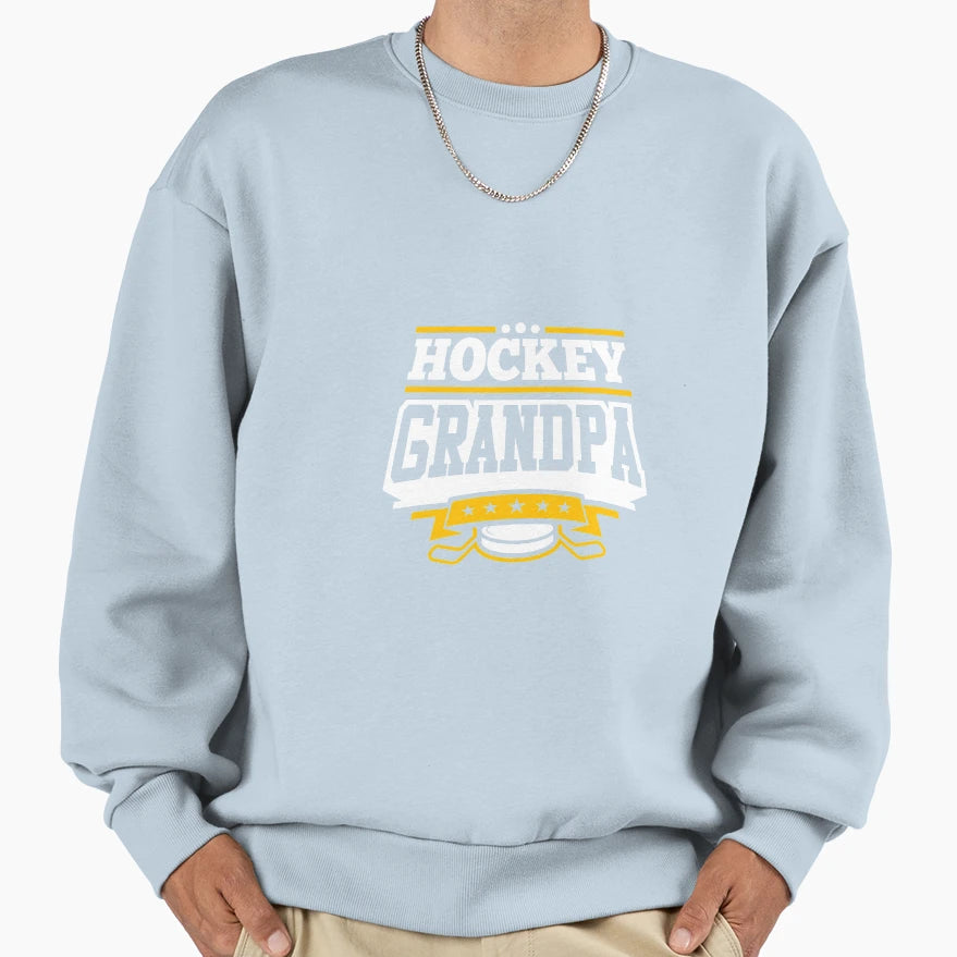 Hockey Grandpa Sweatshirt - Graphic Print Unisex - T-Shirt, Sweatshirt, Hoodie