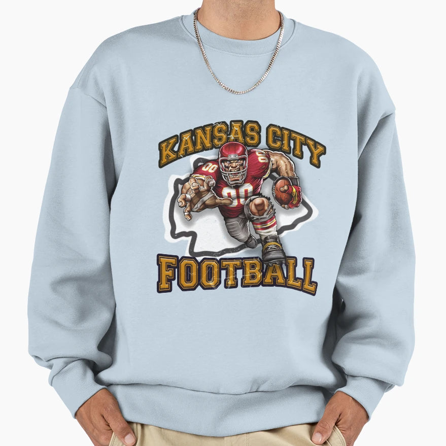 Kansas City Football Sweatshirt - Casual Everyday Wear Men Women - T-Shirt, Sweatshirt, Hoodie