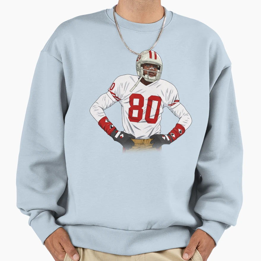 Jerry Rice Sweatshirt - Streetwear Style for Adults - T-Shirt, Sweatshirt, Hoodie