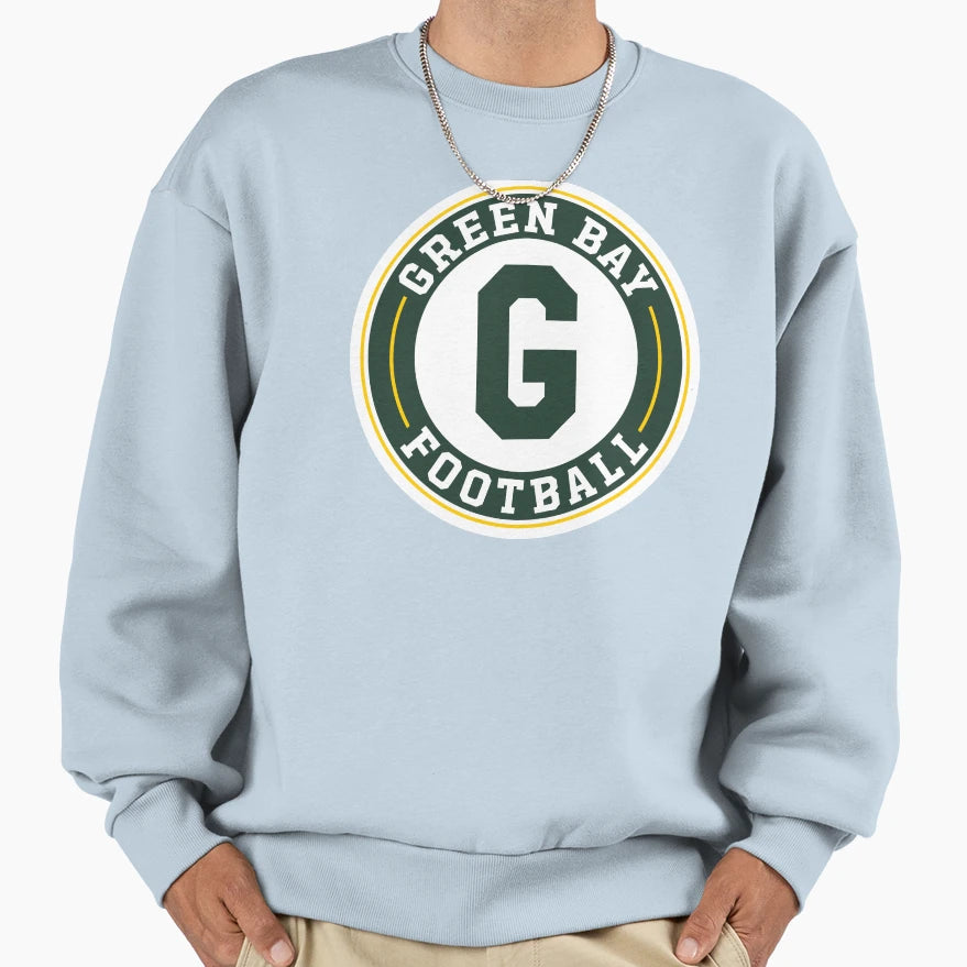 Colors Wisconsin Football Badge Sweatshirt - Streetwear Style for Adults - T-Shirt, Sweatshirt, Hoodie