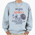 Bears Vs Patriots 86 Faded Sweatshirt - Streetwear Style for Adults - T-Shirt, Sweatshirt, Hoodie